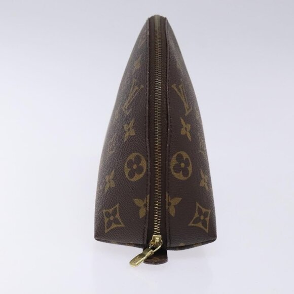 LOUIS VUITTON Monogram Trousse Demi Ronde Cosmetic Pouch M47520 LV Auth 134600 - Picture 4 of 16